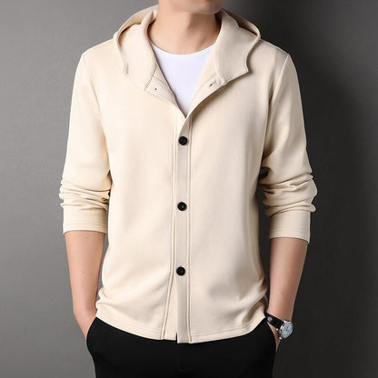 STYLISH MEN'S CARDIGAN WITH HOOD