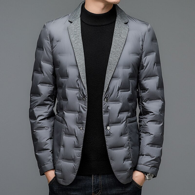 Elegant insulated men's blazer