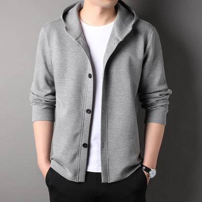 STYLISH MEN'S CARDIGAN WITH HOOD