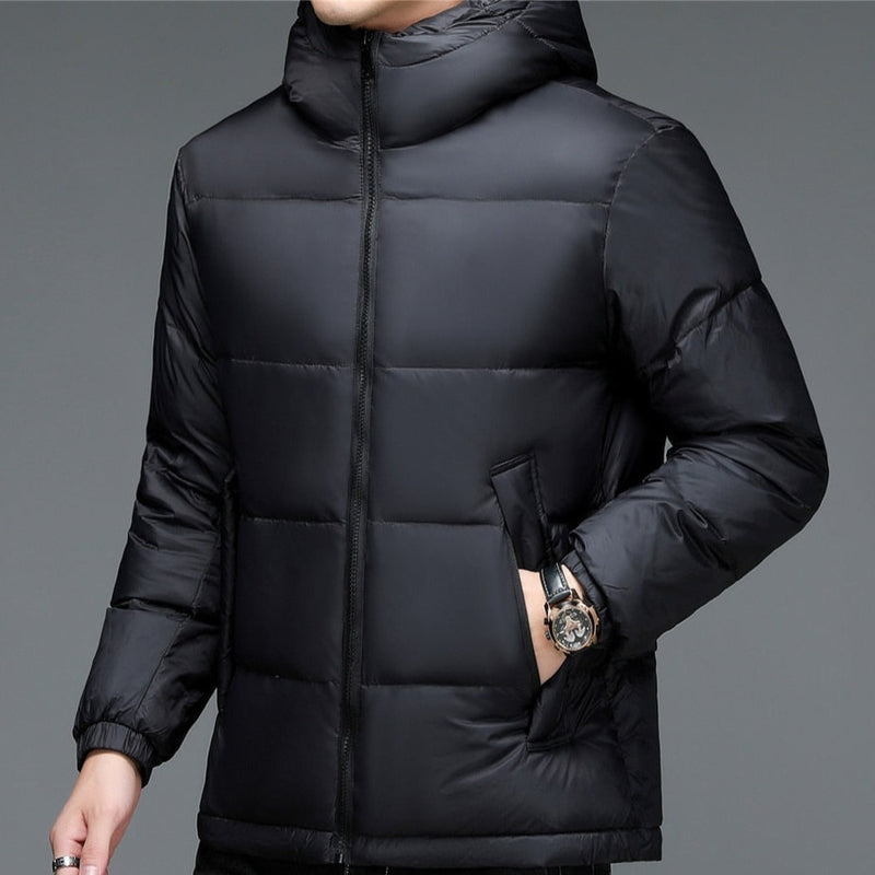 Men's insulated jacket with hood