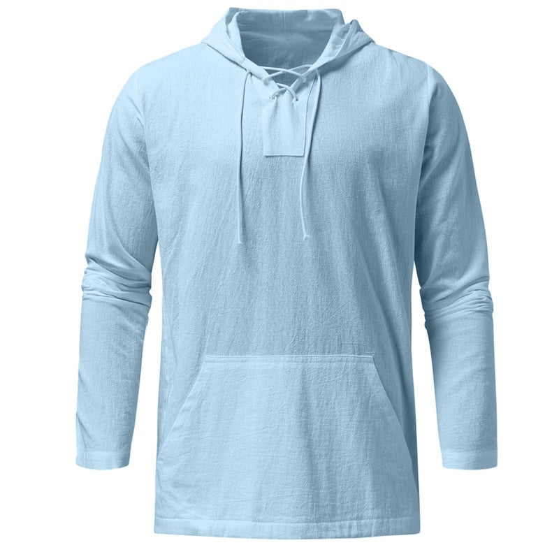 Cotton Men's shirt with hood