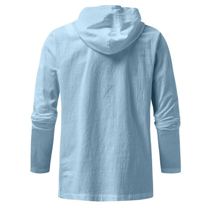 Cotton Men's shirt with hood