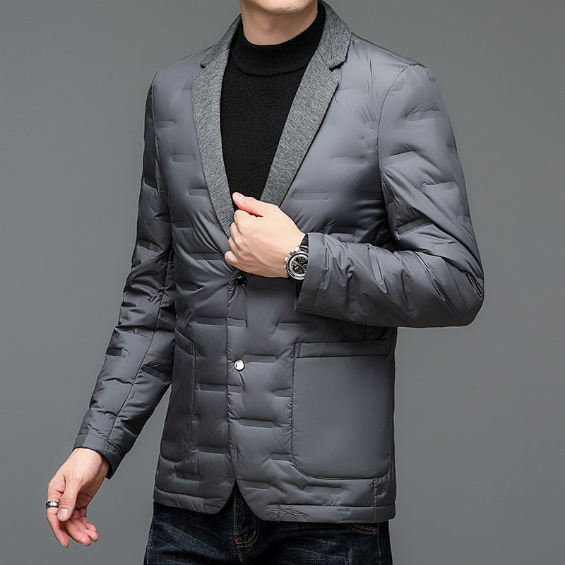 Elegant insulated men's blazer