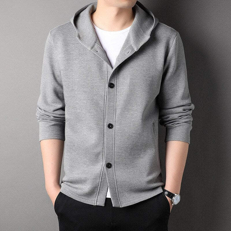 STYLISH MEN'S CARDIGAN WITH HOOD