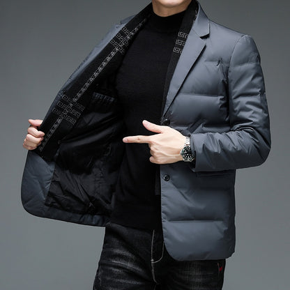 Fashionable insulated men's blazer