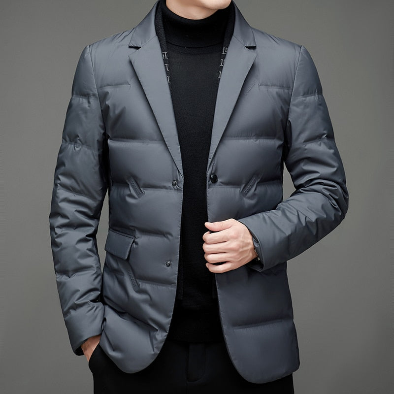 Fashionable insulated men's blazer