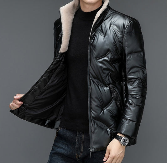 Luxury insulated men's jacket