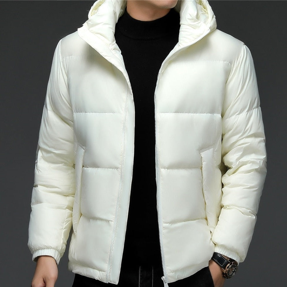 Men's insulated jacket with hood