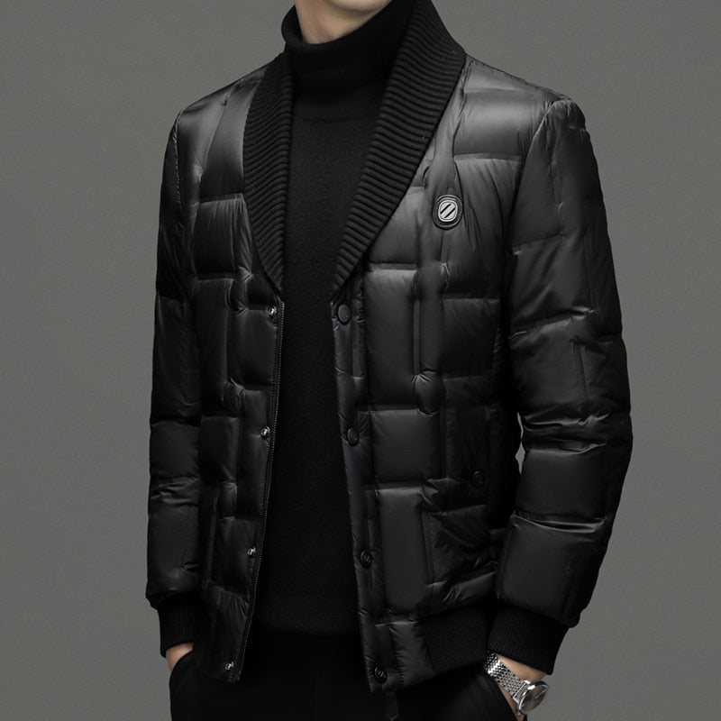Elegant men's insulated jacket