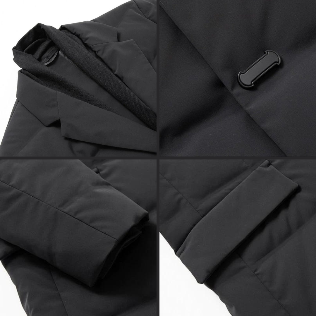 Stylish insulated men's trench coat