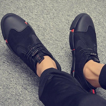 BLACK MEN'S CASUAL SNEAKERS