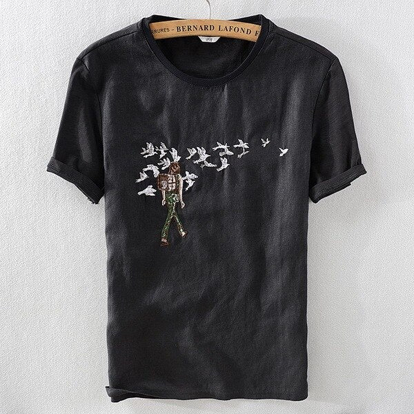 men's t-shirt with embroidery