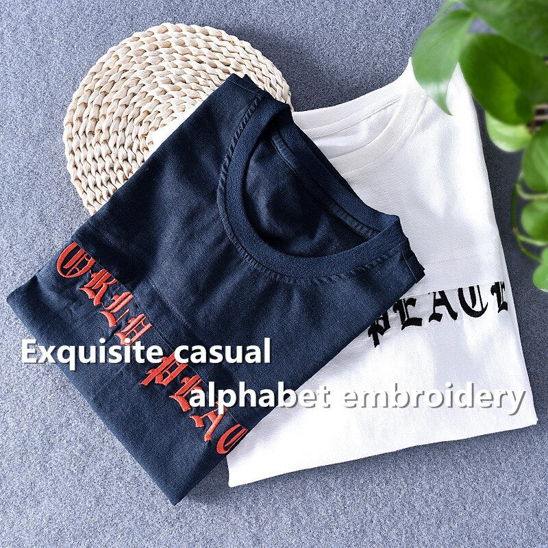 Designer T-shirt with embroidery