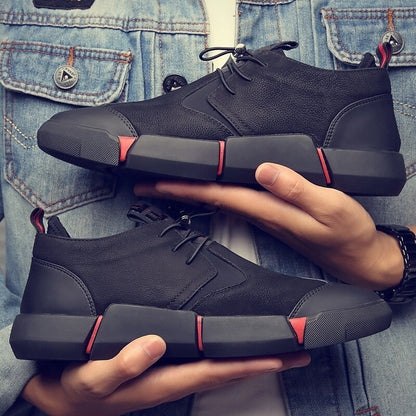 BLACK MEN'S CASUAL SNEAKERS