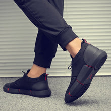 Load image into Gallery viewer, BLACK MEN&#39;S CASUAL SNEAKERS
