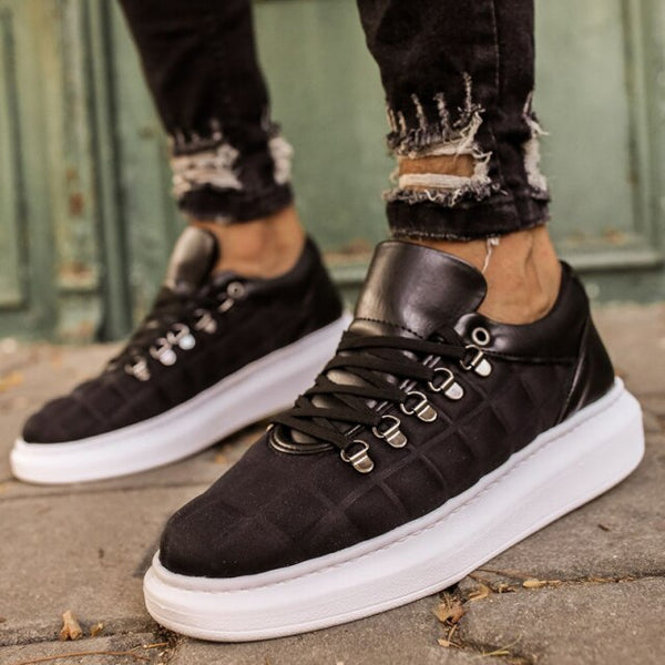 Luxury lace-up sneakers