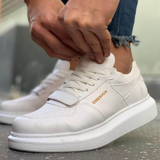 Casual lace-up sneakers.