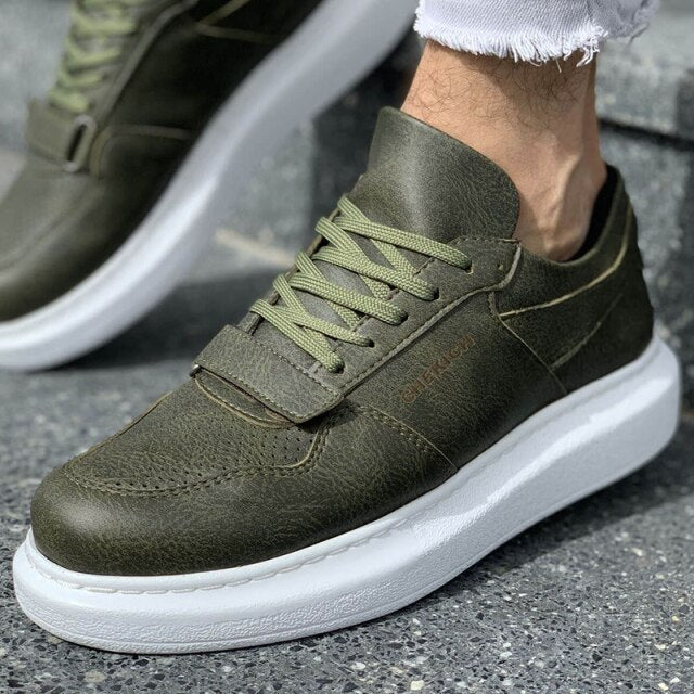 Casual lace-up sneakers.