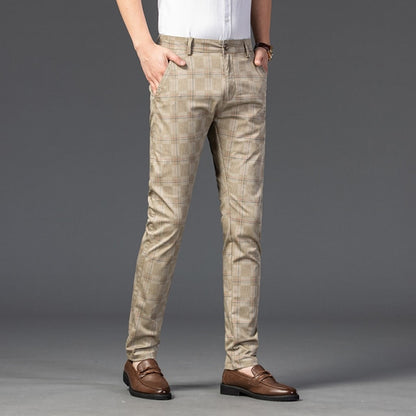 Men's Plaid Casual Trousers