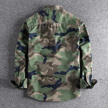 Men's shirt in military style