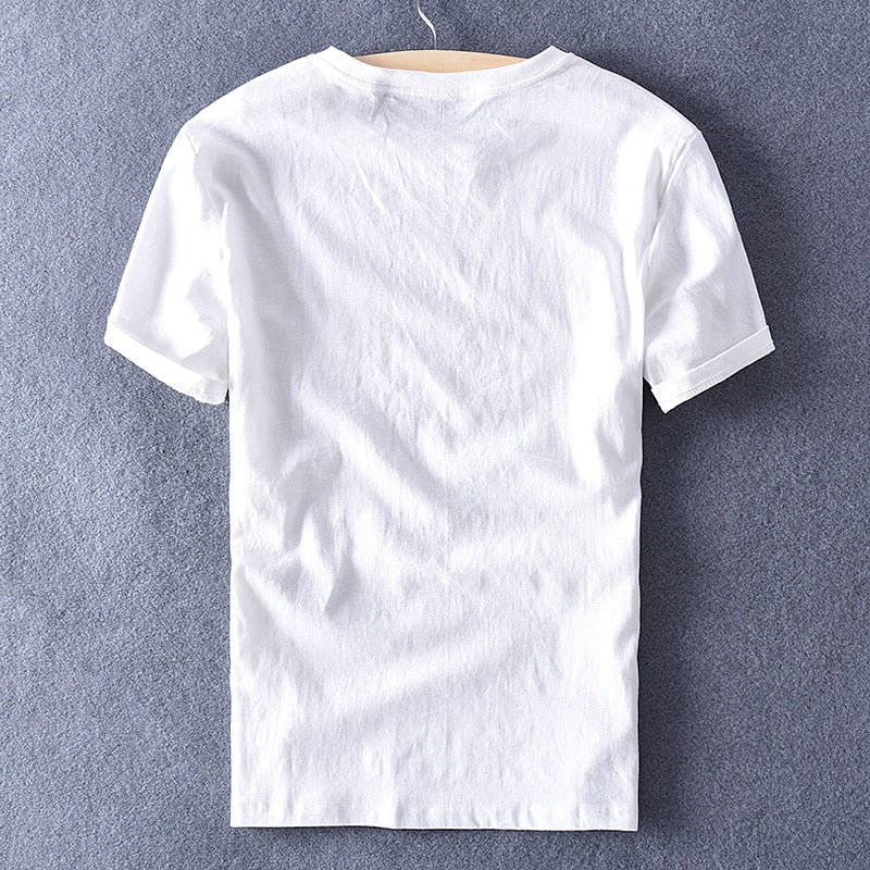 Men's T-shirt made of cotton and linen