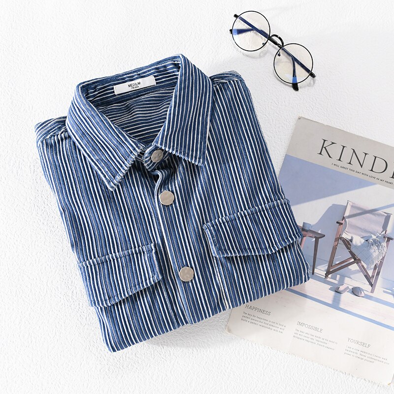 Striped Corduroy shirt