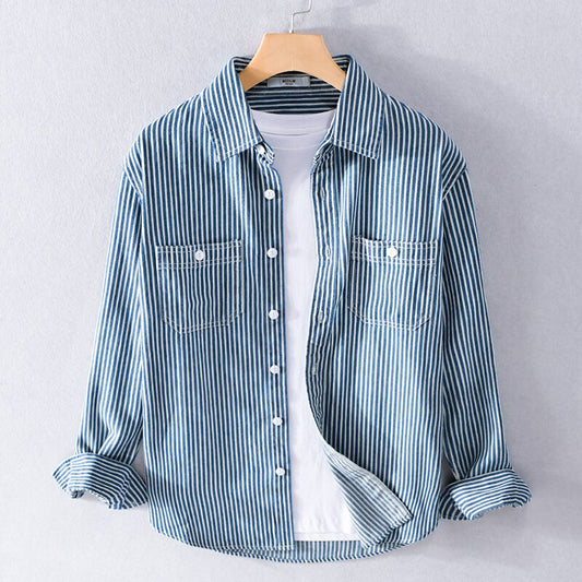 Striped Denim shirt