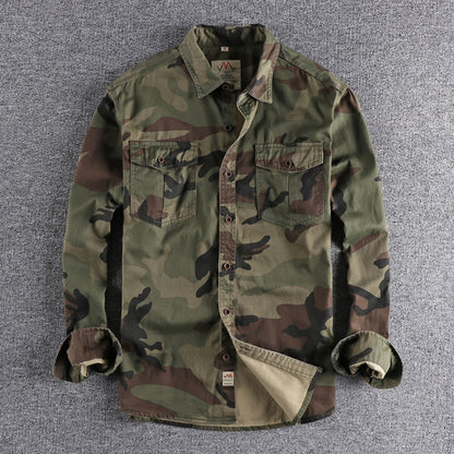 Men's shirt in military style