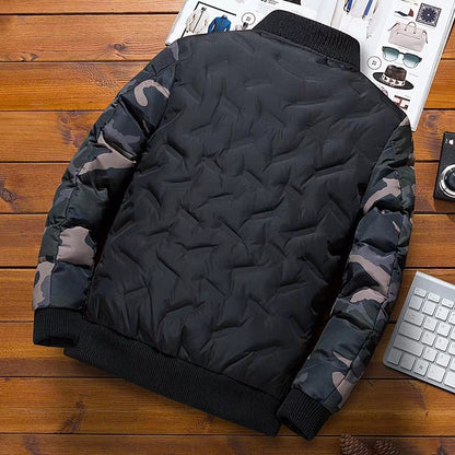 Camouflage bomber jacket