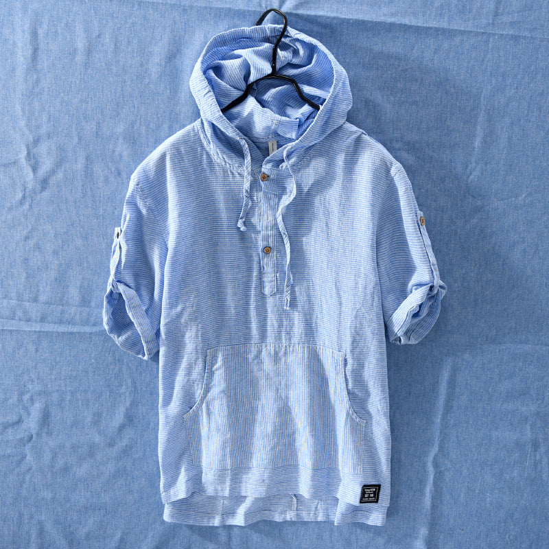 Cotton Hooded Shirts