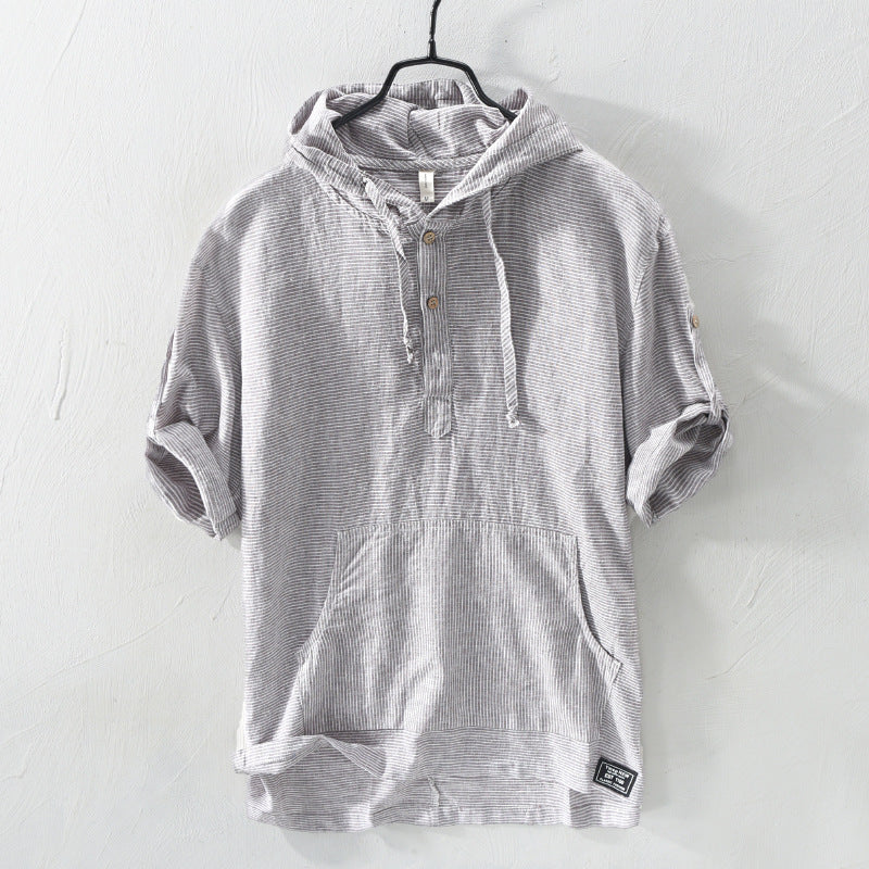 Cotton Hooded Shirts